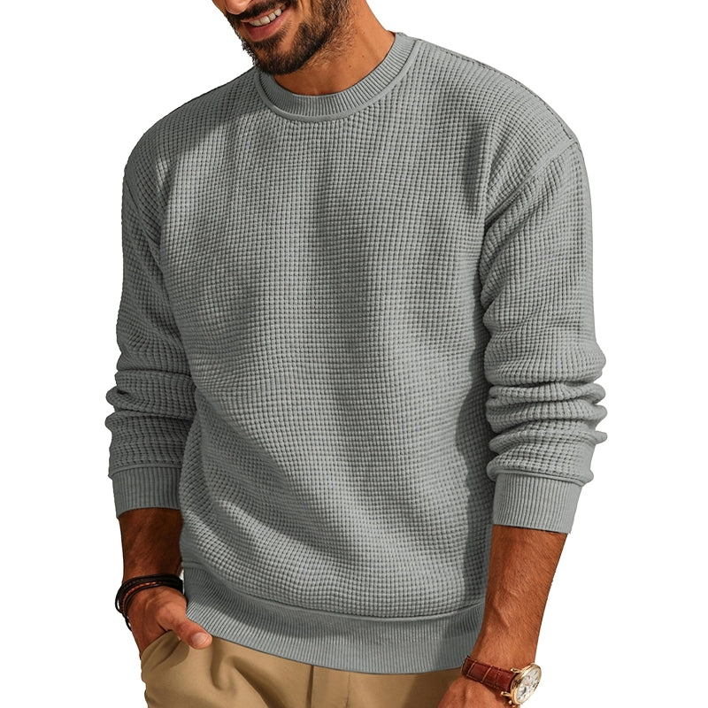 Casual Crewneck Knit Pullover Sweater