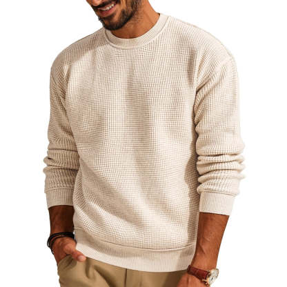 Casual Crewneck Knit Pullover Sweater