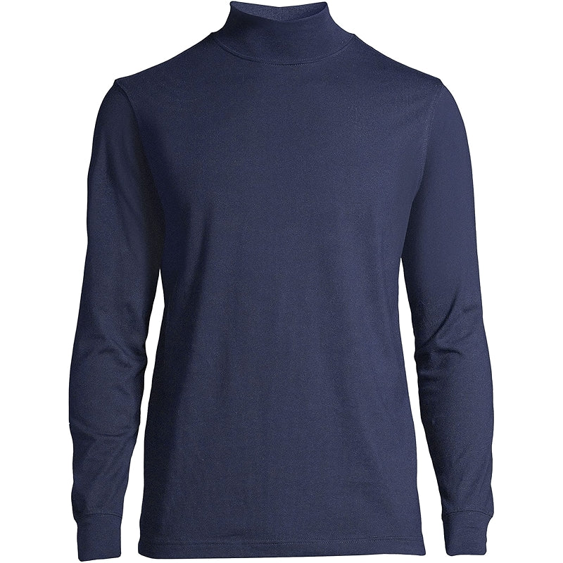 Super T Cotton Blend Mock Turtleneck