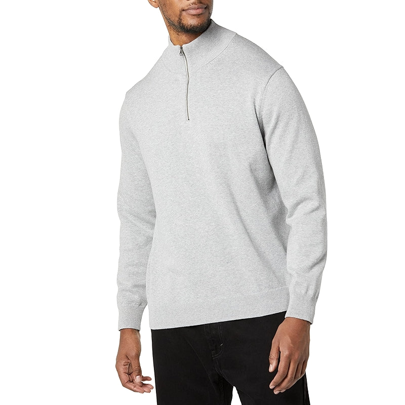 Cotton Quarter Zip Sweater