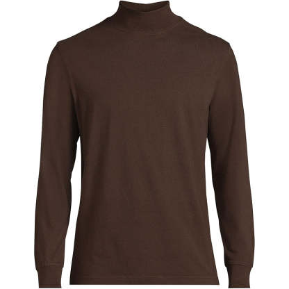 Super T Cotton Blend Mock Turtleneck