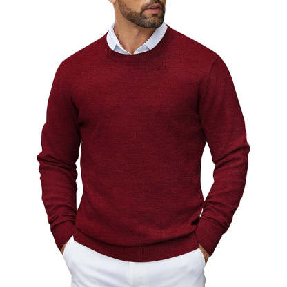 Crewneck Pullover Knit Sweater Lightweight Design
