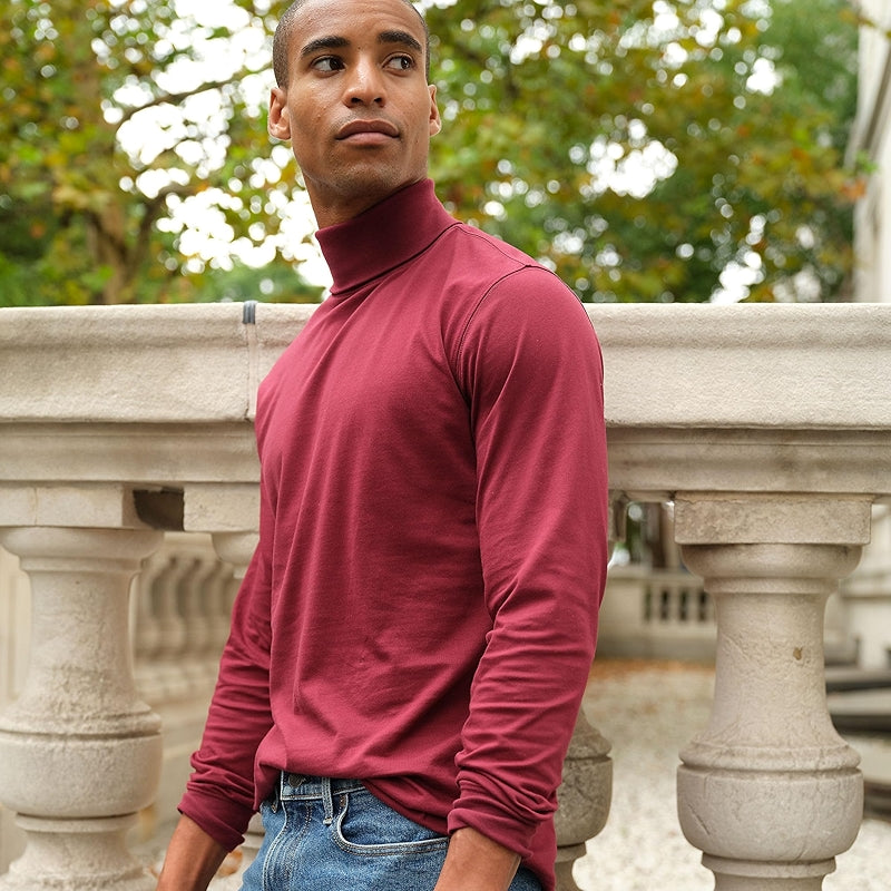 Super T Cotton Blend Turtleneck