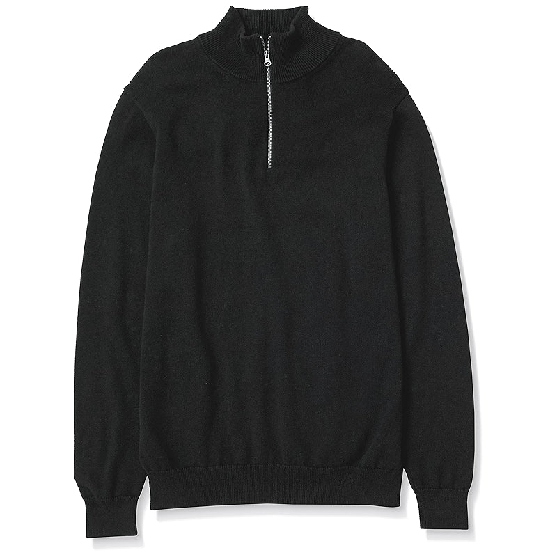 Cotton Quarter Zip Sweater