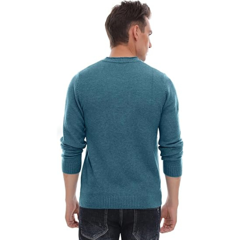 Casual Soft Sweater With Ribbing Edge For Men
