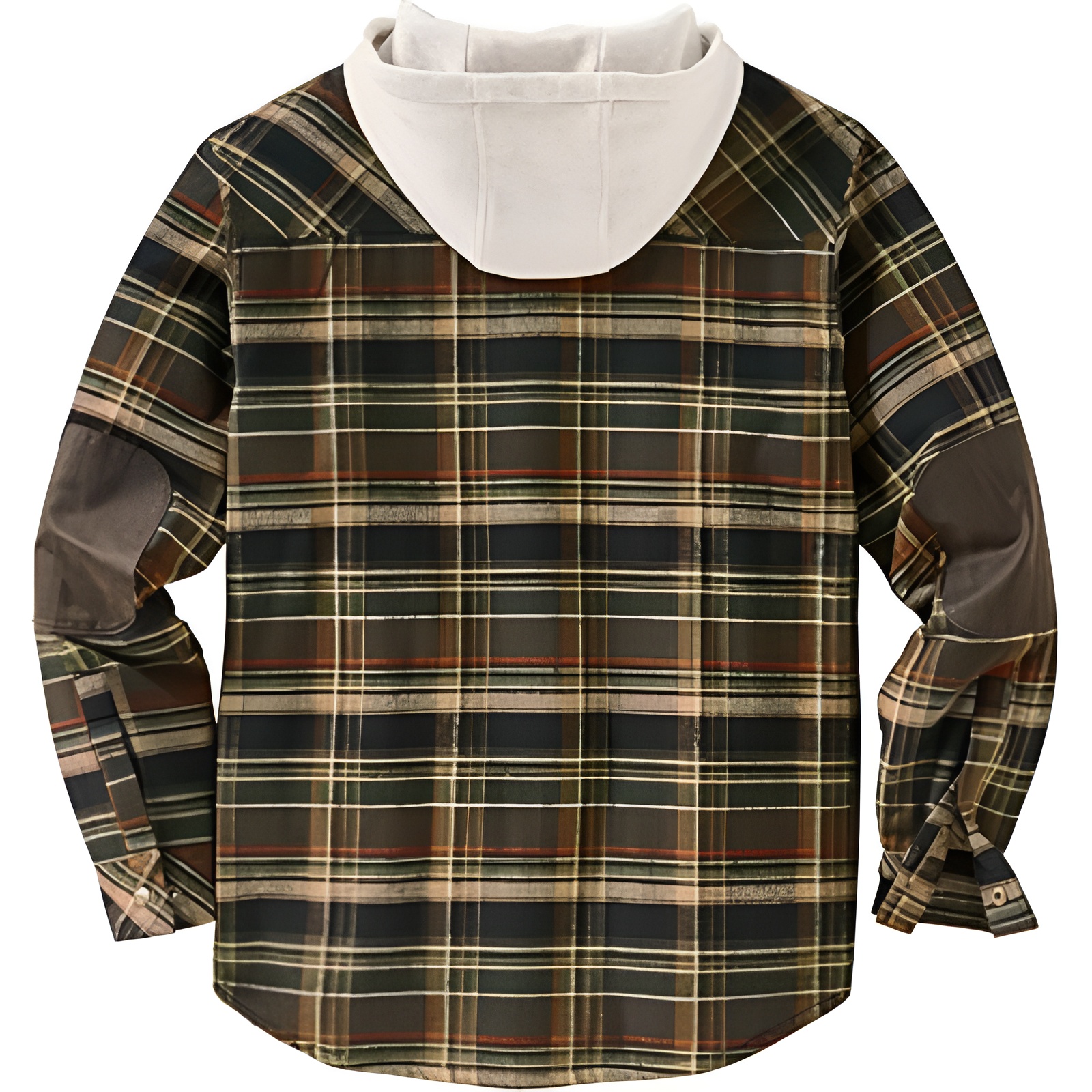 Insulated Plaid Hooded Flannel Jacket For Men