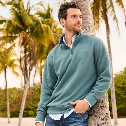 Bedford Rib Quarter Zip Sweater