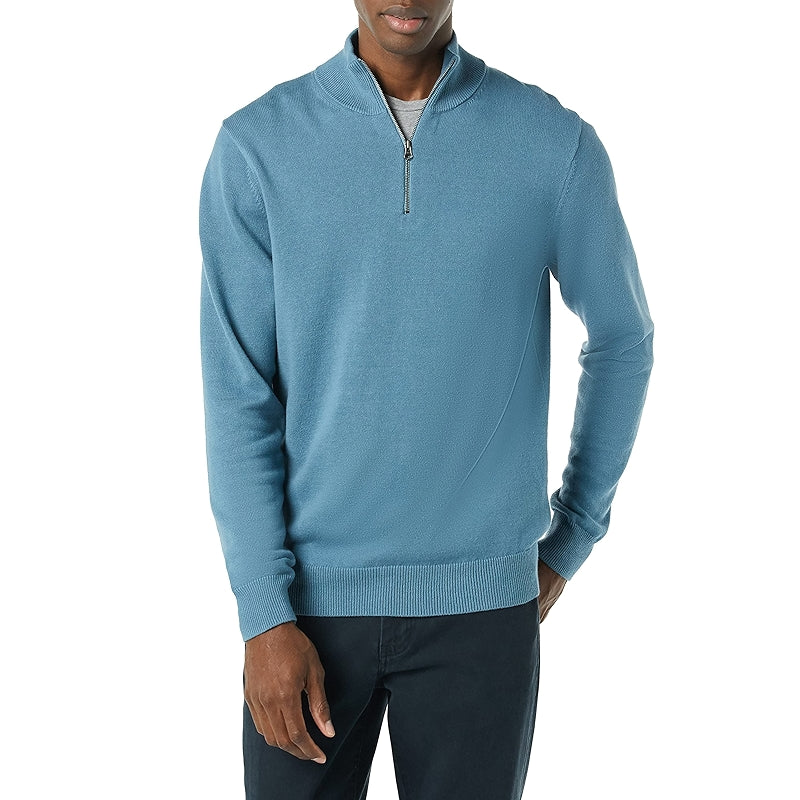 Cotton Quarter Zip Sweater