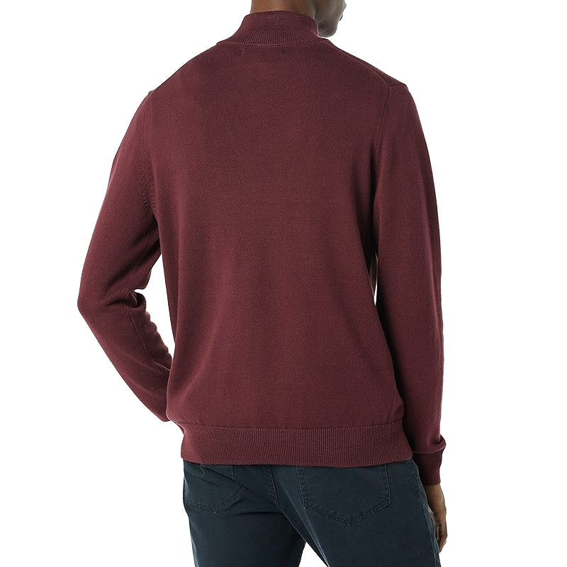 Cotton Quarter Zip Sweater