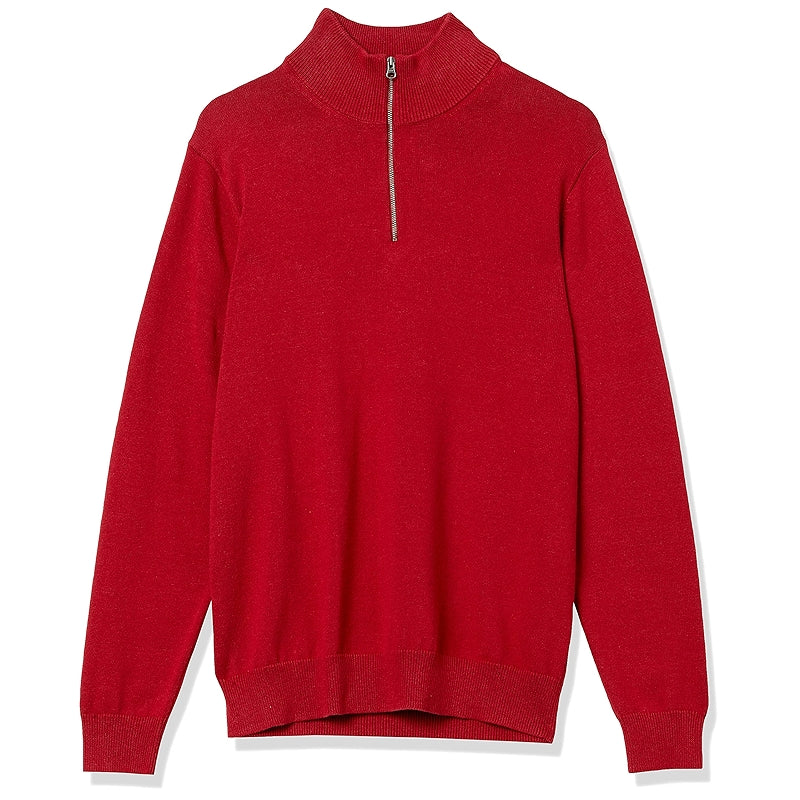 Cotton Quarter Zip Sweater