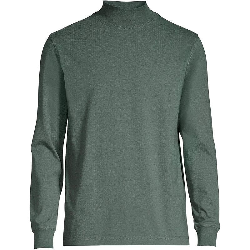 Super T Cotton Blend Mock Turtleneck