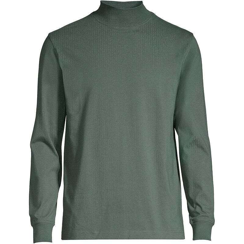Super T Cotton Blend Mock Turtleneck