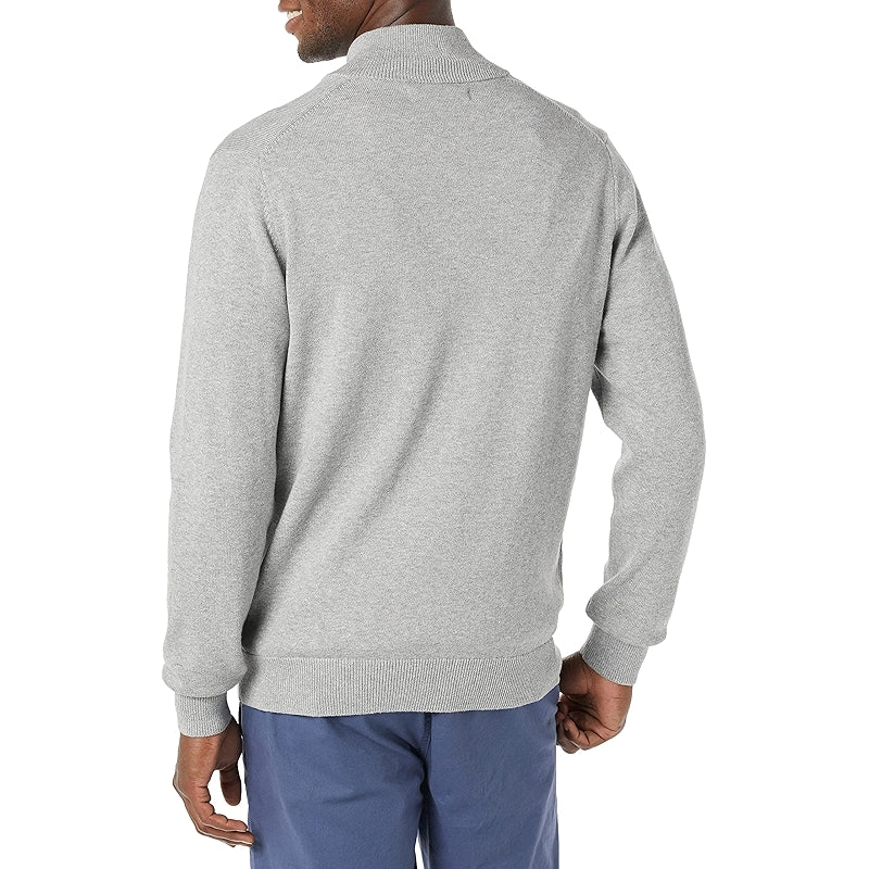 Cotton Quarter Zip Sweater