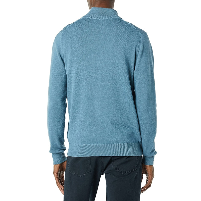 Cotton Quarter Zip Sweater