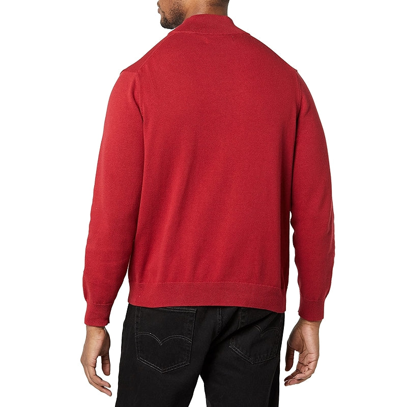Cotton Quarter Zip Sweater