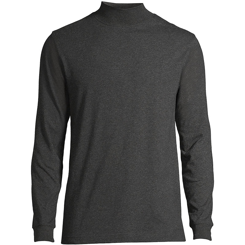 Super T Cotton Blend Mock Turtleneck