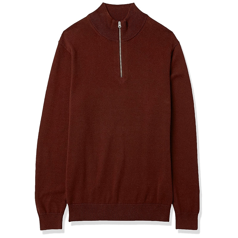 Cotton Quarter Zip Sweater