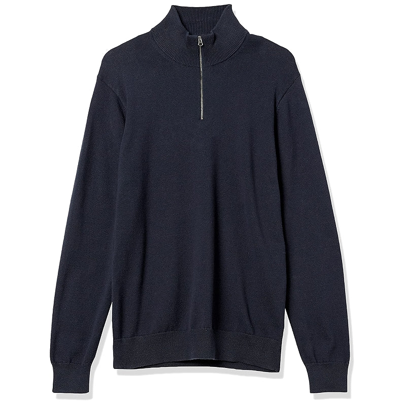 Cotton Quarter Zip Sweater