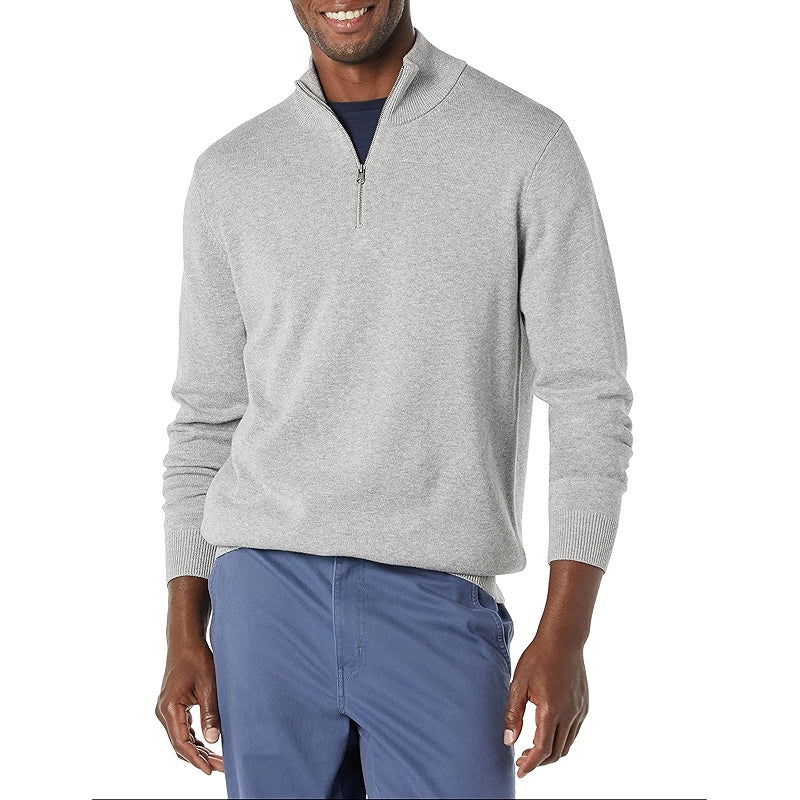 Cotton Quarter Zip Sweater
