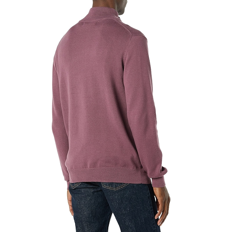 Cotton Quarter Zip Sweater
