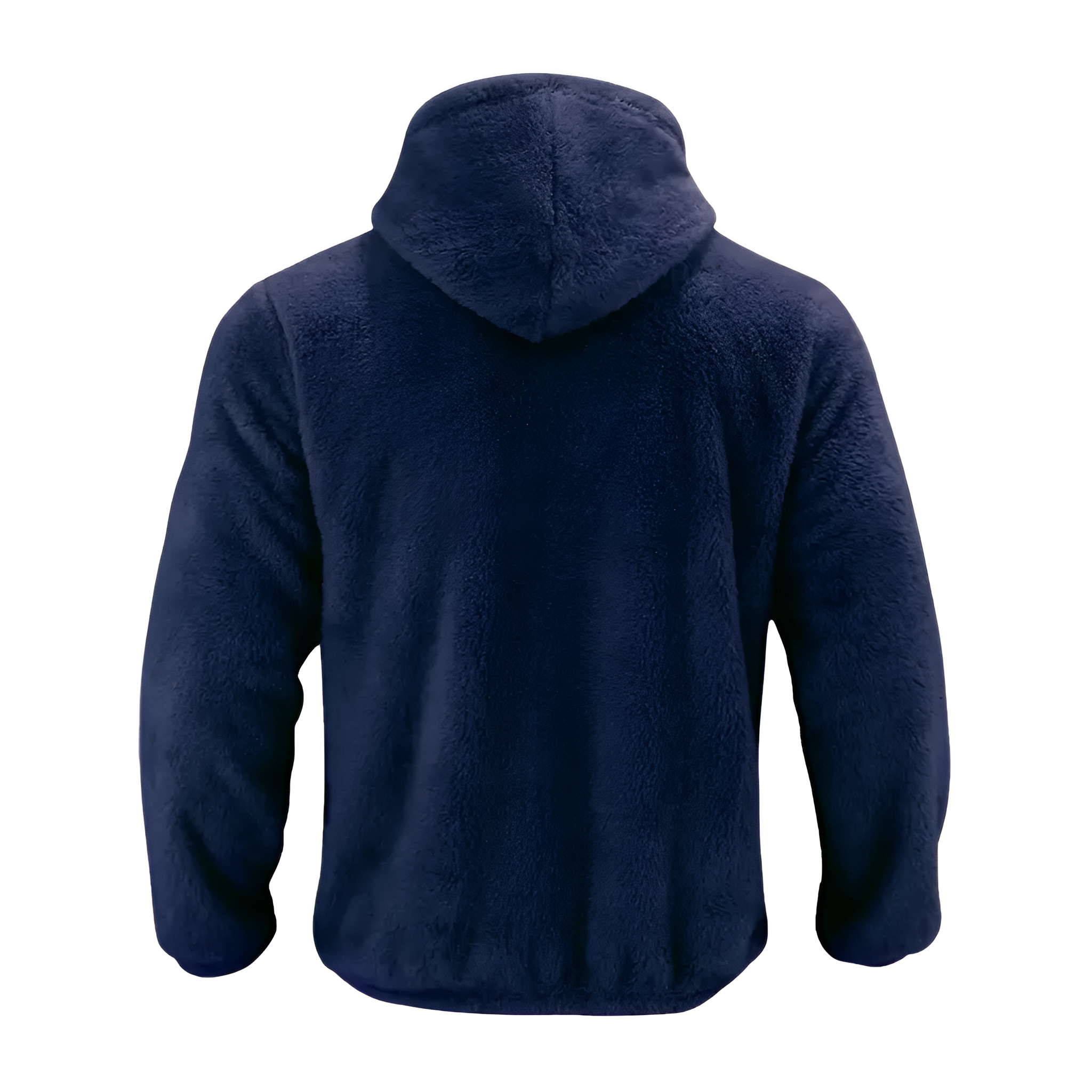 Hooded Winter Jacket for Men with Zipper Closure and Side Pockets