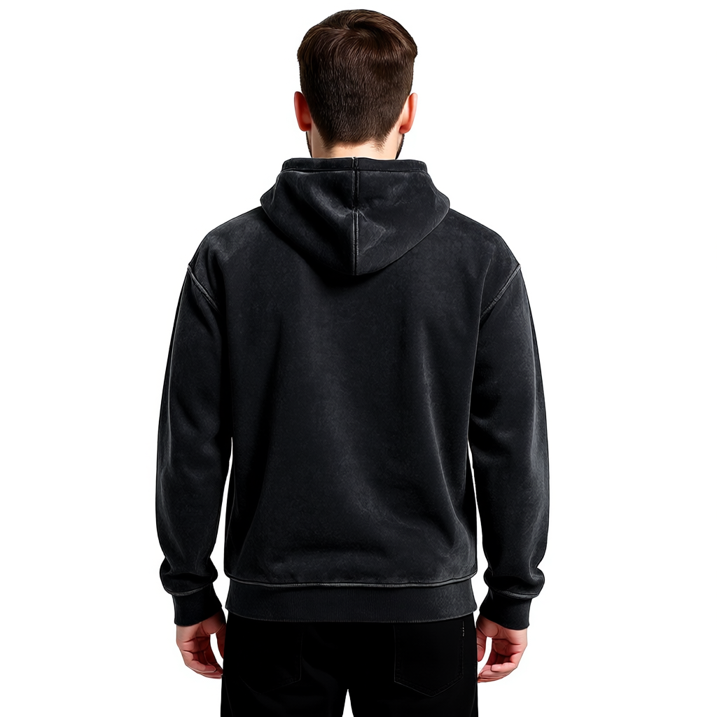 Vintage Oversized Acid Wash Hoodie For Men And Women Streetwear Sweatshirt