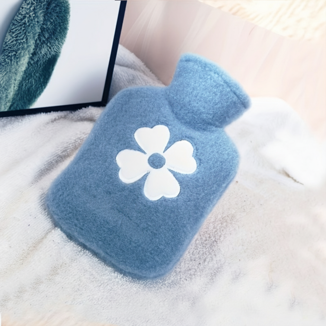 Portable Hot Water Bag With Soft Fleece Cover