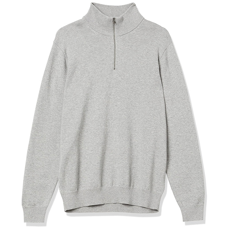 Cotton Quarter Zip Sweater