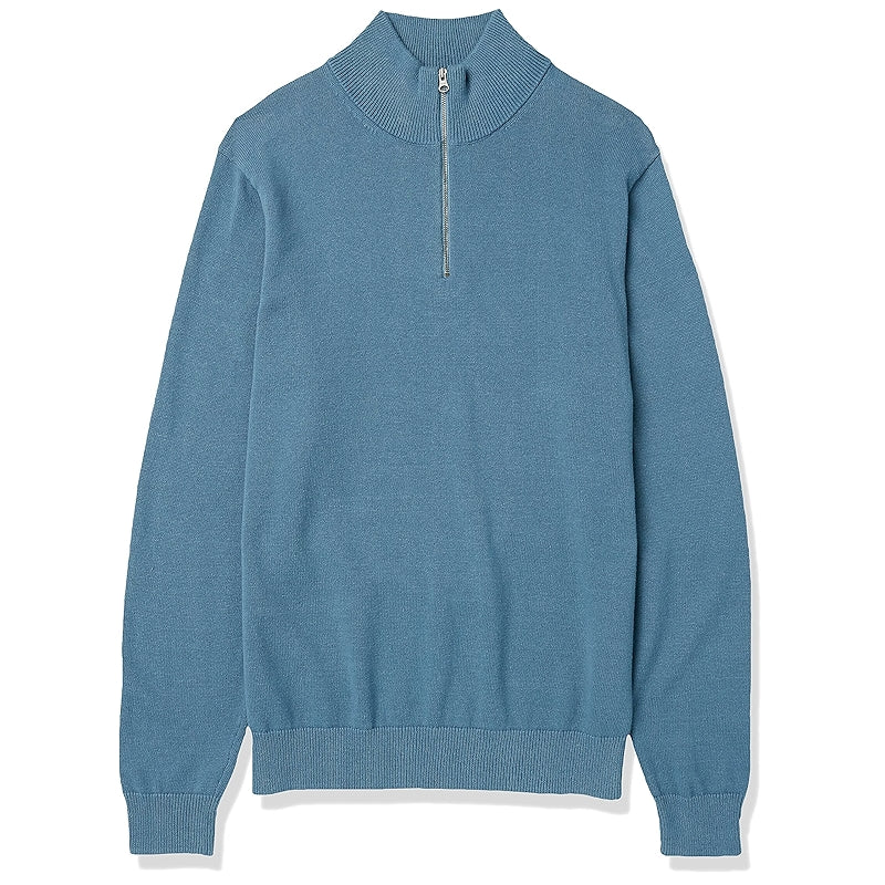 Cotton Quarter Zip Sweater