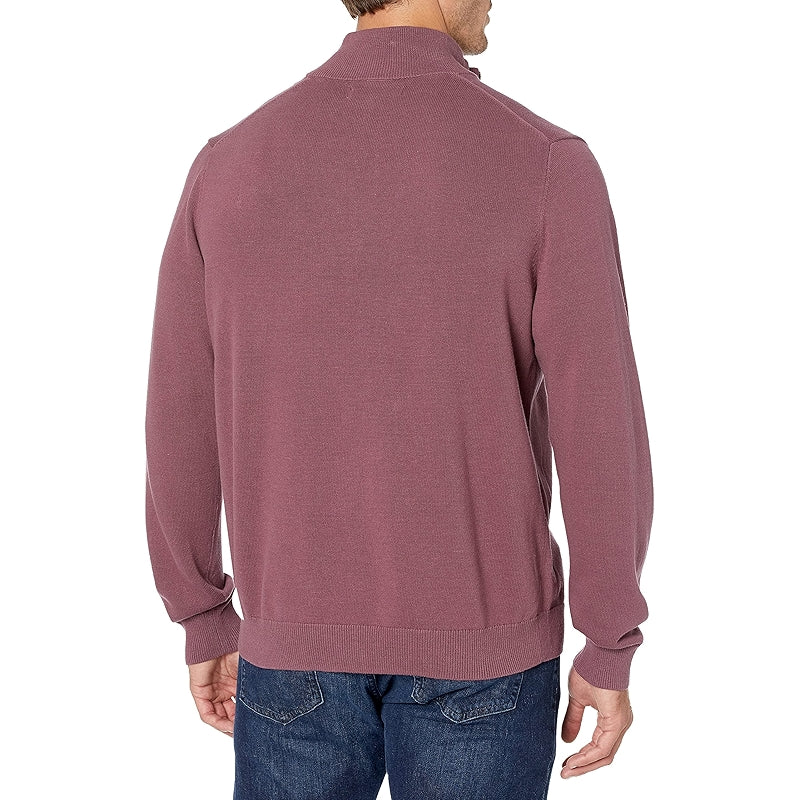 Cotton Quarter Zip Sweater