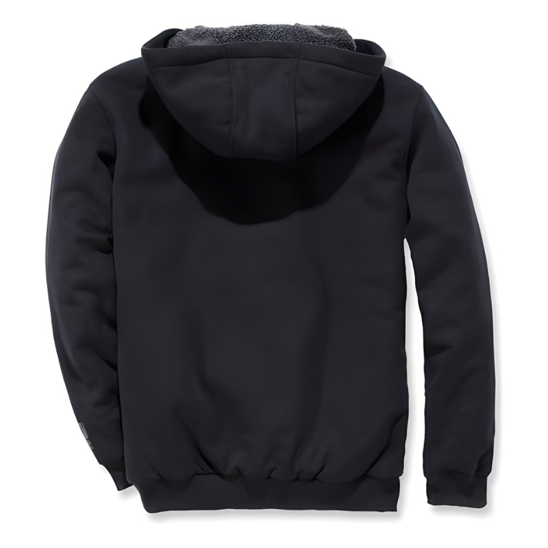 Men Rain Defender Relaxed Fit Midweight Sherpa-Lined Full-Zip Sweatshirt