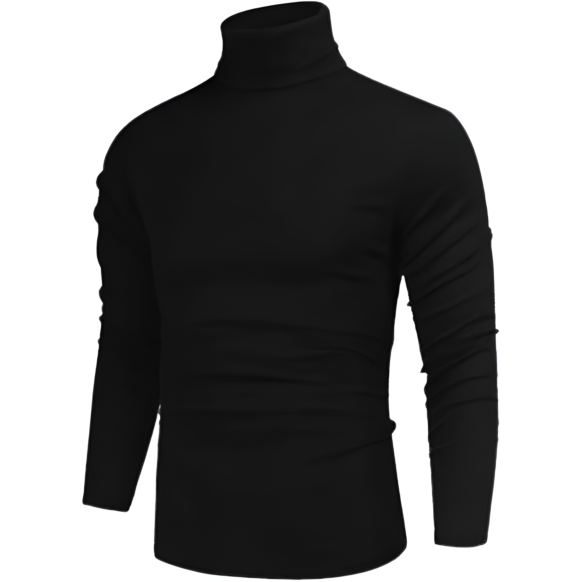 Men's Casual Slim Fit Basic Tops Knitted Lightweight Turtleneck Pullover Sweater