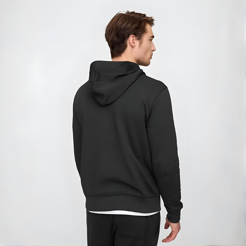Men Hoodie Hooded Full Zip Sweatshirt