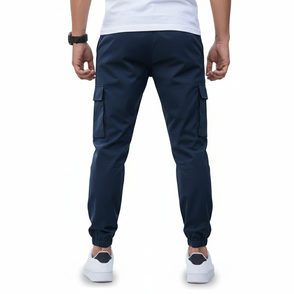 Drawstring Cargo Pants For Men With Tactical And Utility Features