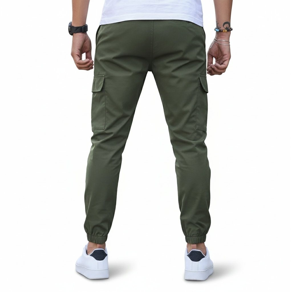 Drawstring Cargo Pants For Men With Tactical And Utility Features
