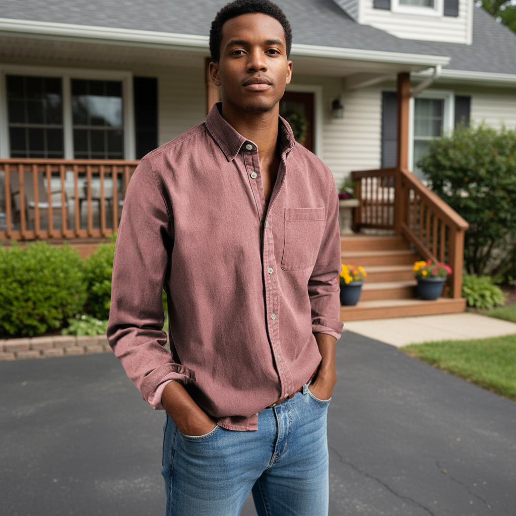 Button Up Shirt With Adjustable Cuffs