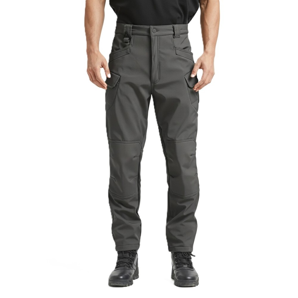 Fleece Lined Cargo Pants for Men with Tactical Design for Winter and Outdoor Hiking