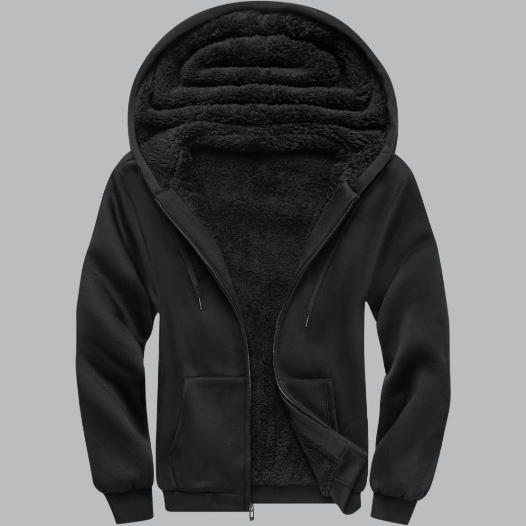 Full Zip Up Thick Sherpa Lined Hooded