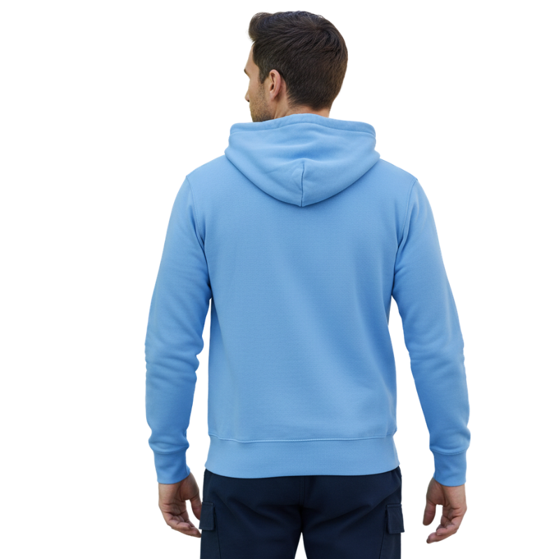 Men Lightweight French Terry Full-Zip Hooded Sweatshirt