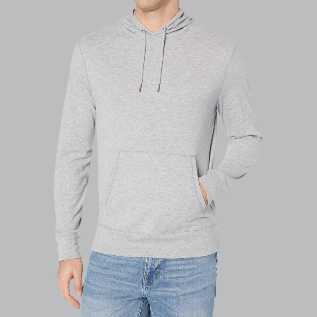 Men's Lightweight Jersey Pullover Hoodie