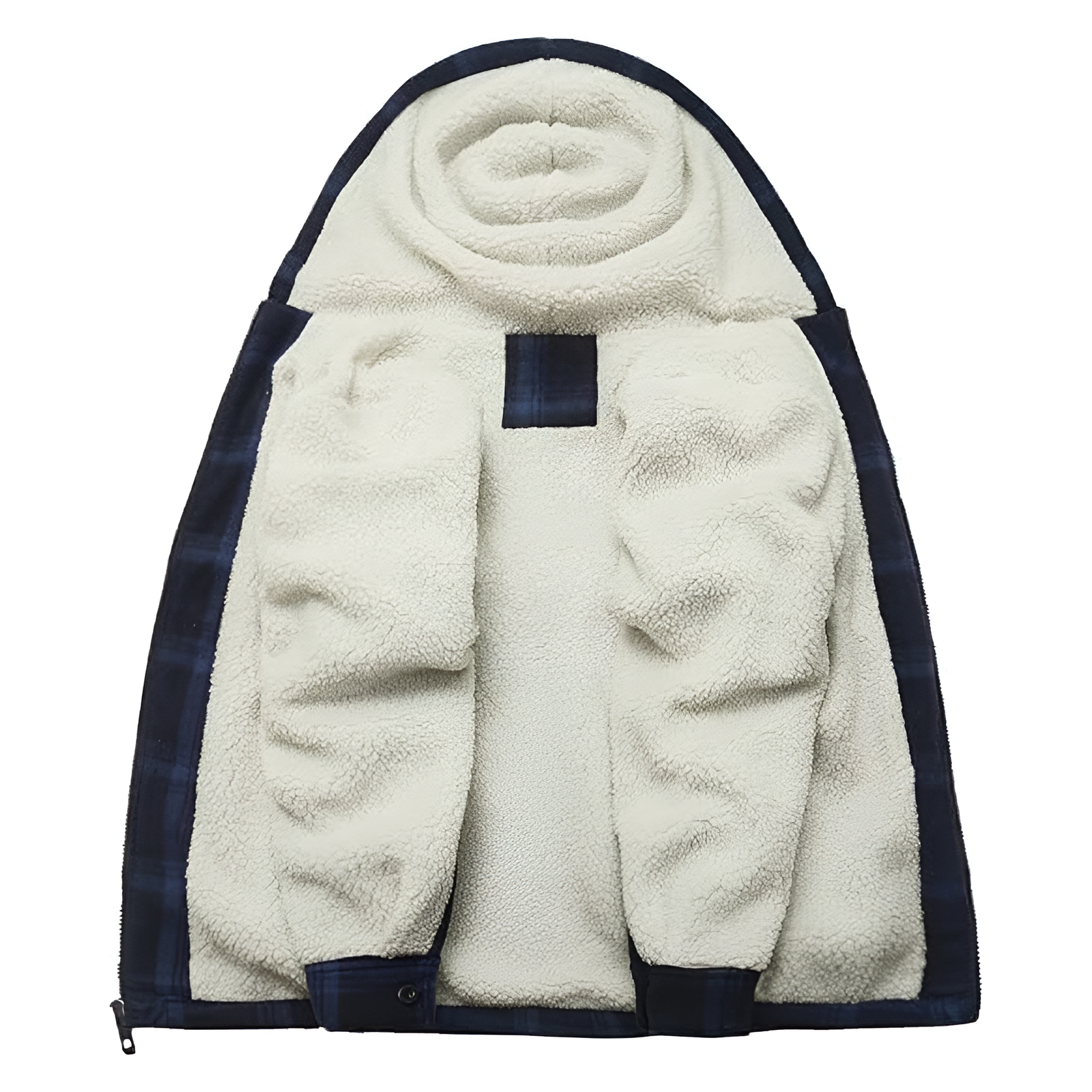 Men Flannel Hooded Jacket Fleece Sherpa Lined Plaid Shirts Jackets Zip Up Sweatshirt Hoodies for Men with 4 Pockets