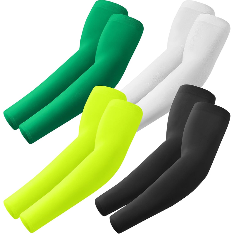 Pack Of 4 Cooling UV Sun Arm Sleeves For Men And Women