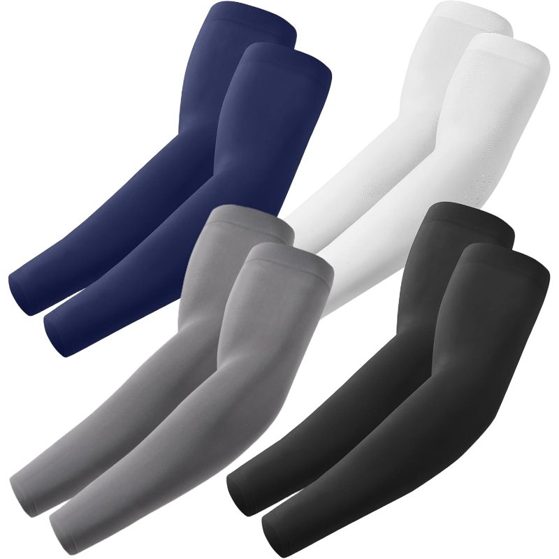 Pack Of 4 Cooling UV Sun Arm Sleeves For Men And Women