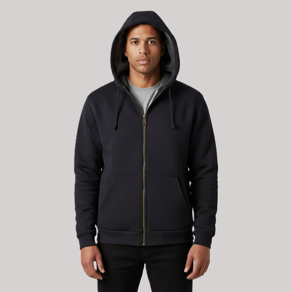Rain Defender Relaxed Fit Midweight Sherpa-Lined Full Zip Hoodies