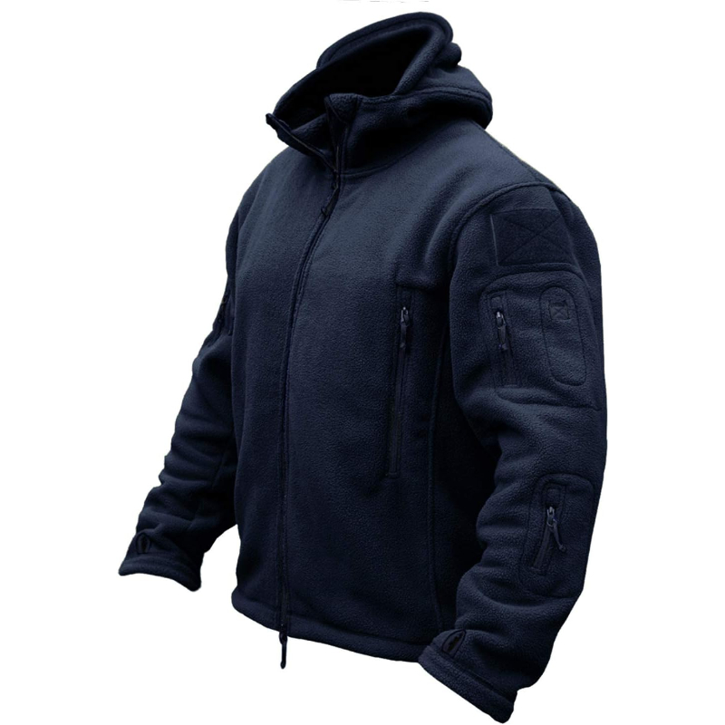 Tactical Fleece Warm Hooded Coat For Men