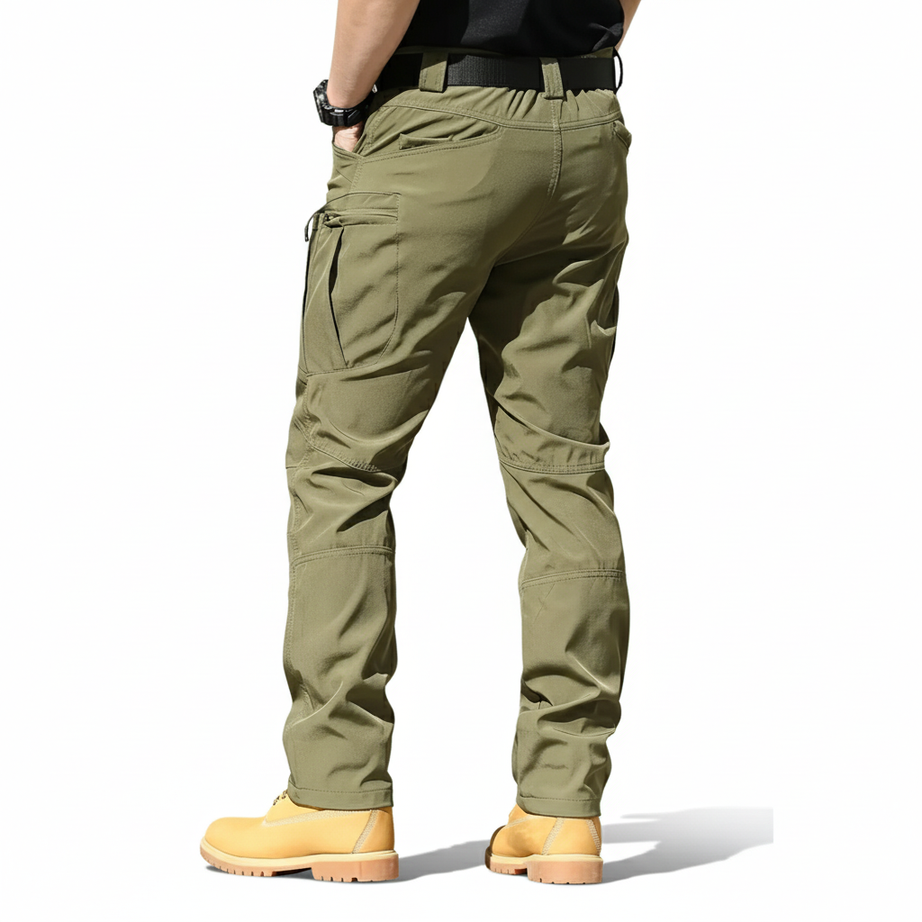 Tactical Style Cargo Pants For Men With Stretch Fit And Pocket Design