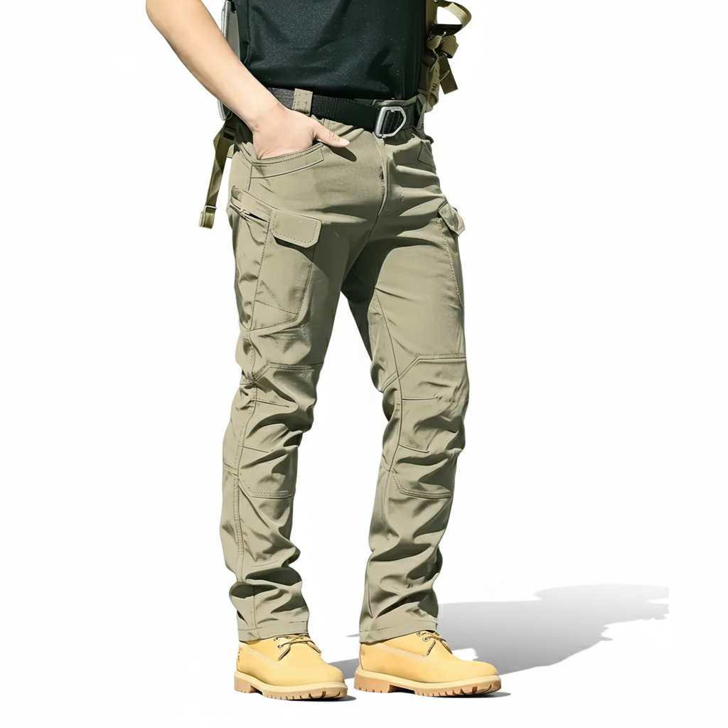 Tactical Style Cargo Pants For Men With Stretch Fit And Pocket Design