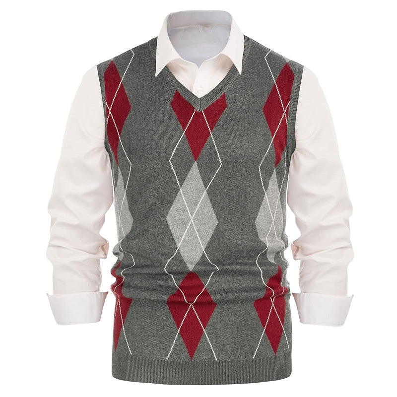 Classic Argyle Heritage Knit Vest