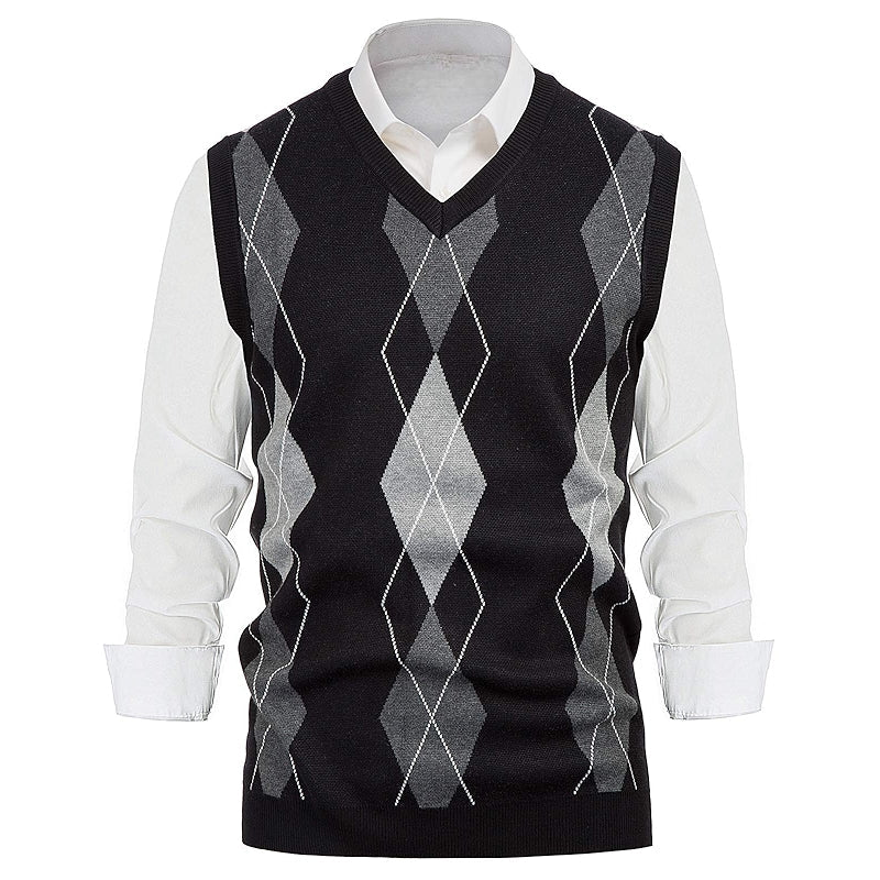 Classic Argyle Heritage Knit Vest