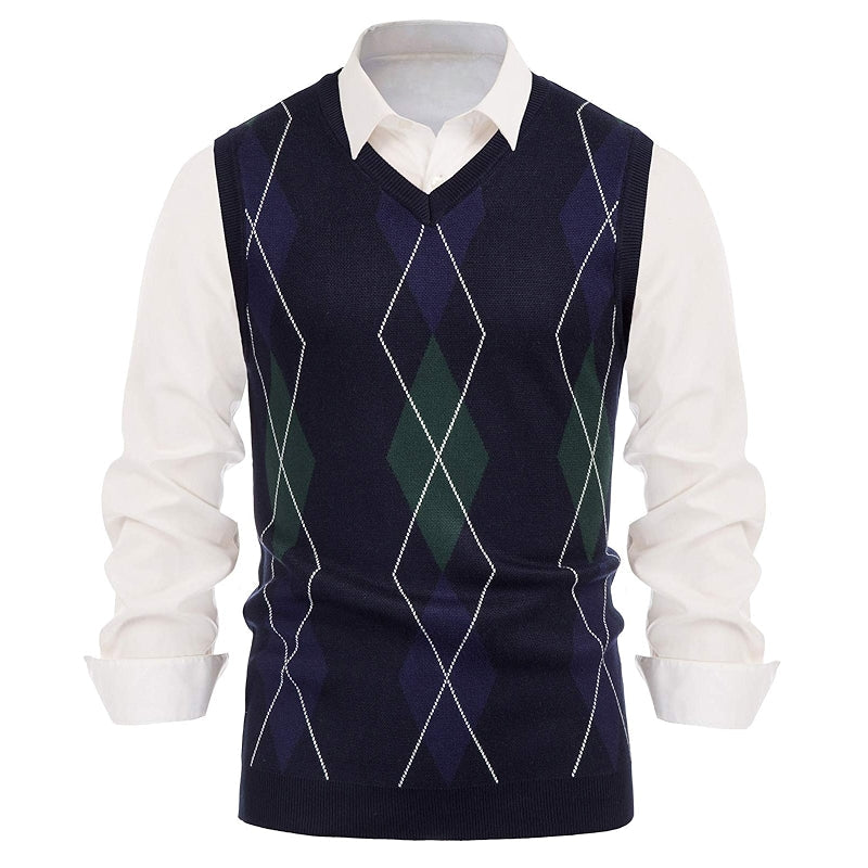 Classic Argyle Heritage Knit Vest